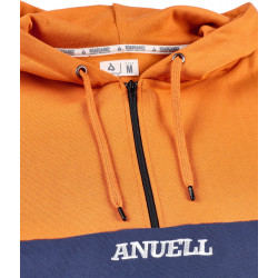 Anuell Ventor Organic Hoodie Navy Warm Brown