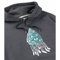 Anuell Medusor Organic Hoodie Charcoal Contrast